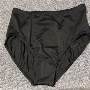 High-Waisted Black Swim Bottoms